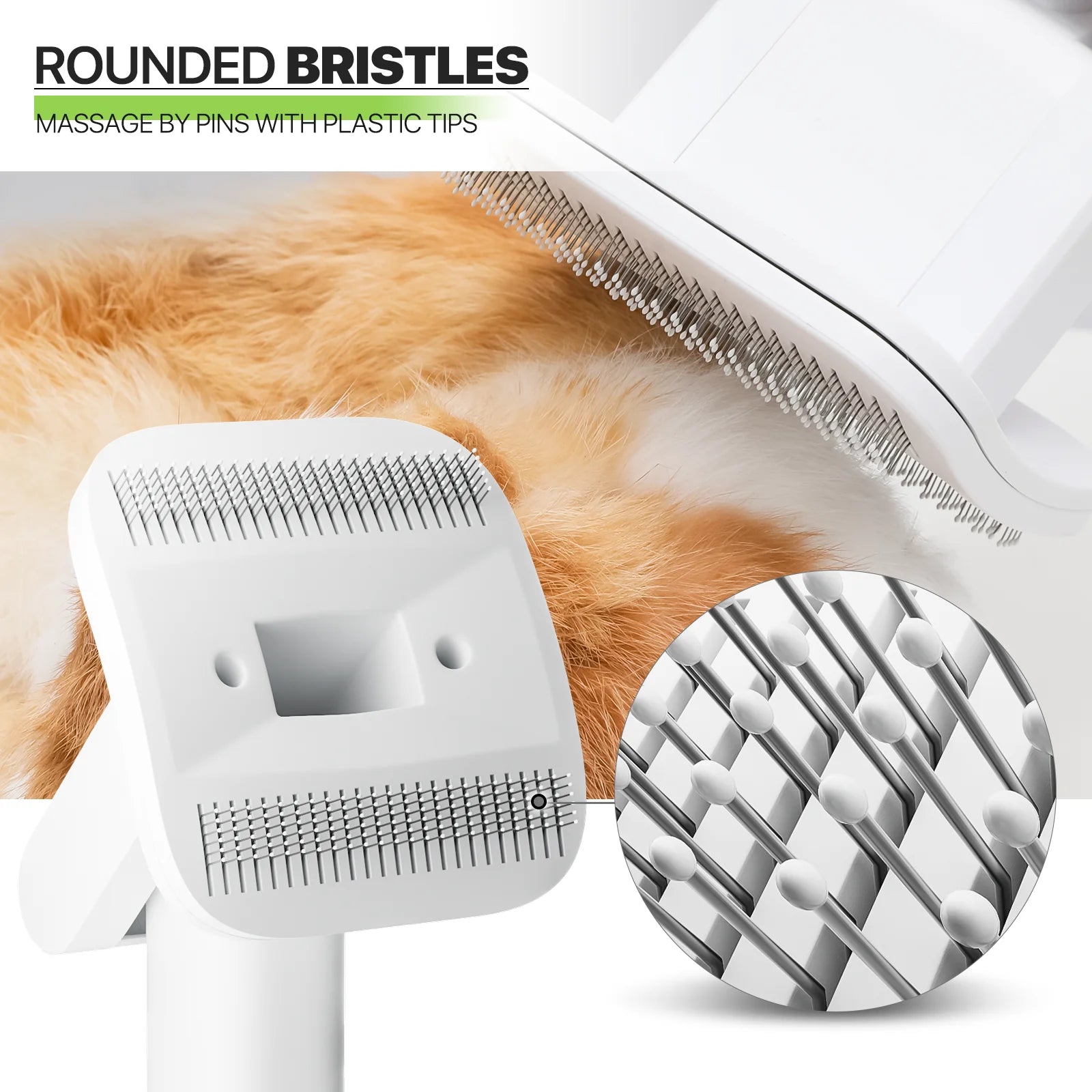 Magshion Pet Grooming Kit & Vacuum Suction 99% Pet Hair, Dog Grooming Kit with 6 Professional Grooming Shedding Tools for Dogs Cats and Other Animals, Black