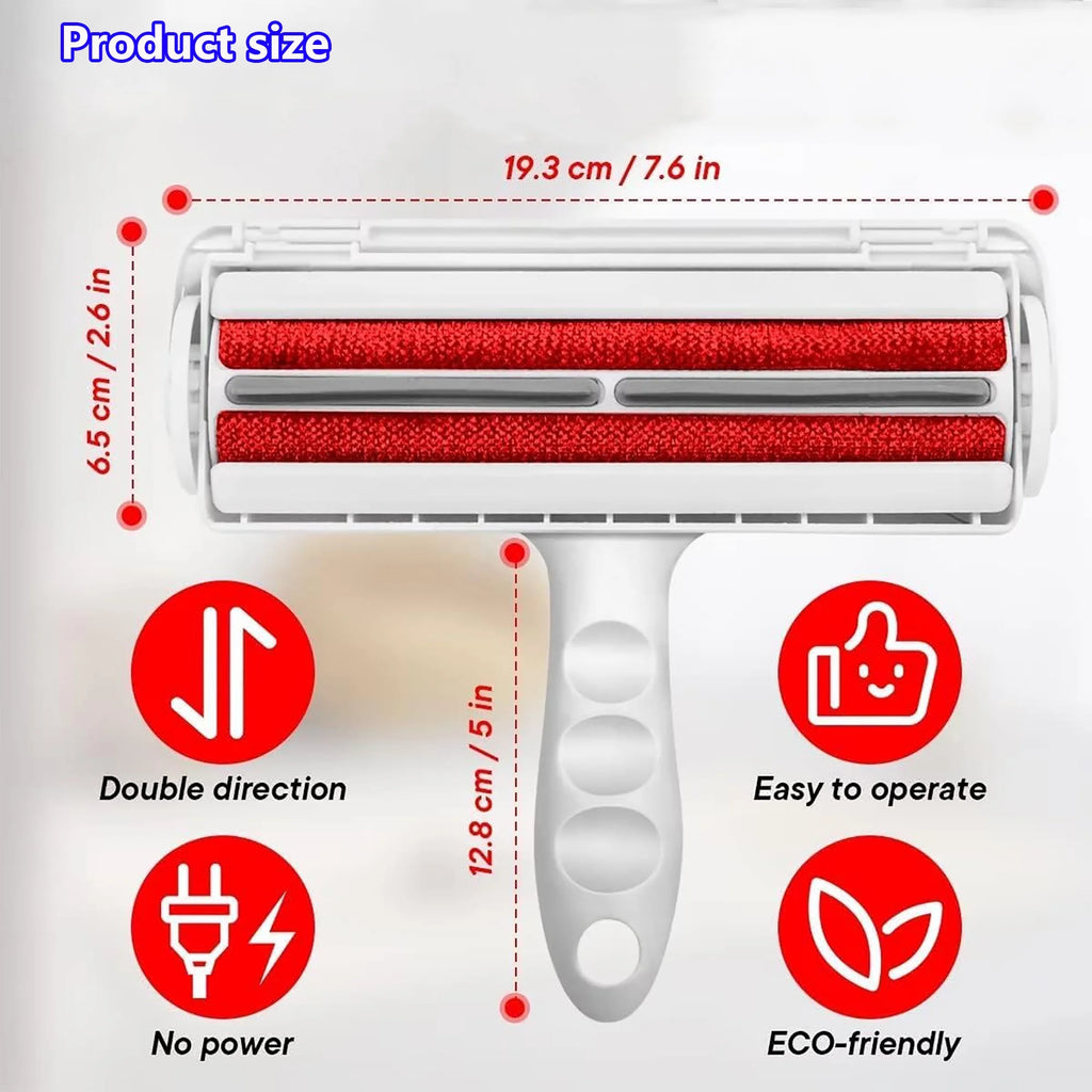 LEXLIFE Lint Brush Roller, Reusable Cat and Dog Hair Remover for Furniture, Couch, Carpet, Car Seats and Bedding, Lint Roller for Pet Hair