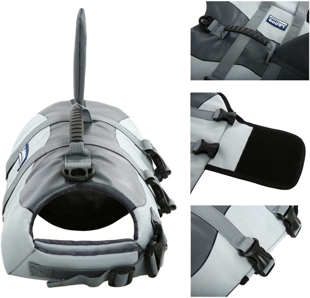 Adjustable Dog Life Jacket for Swimming - Quick-Drying,Dog Saver Vest with Safety Handle