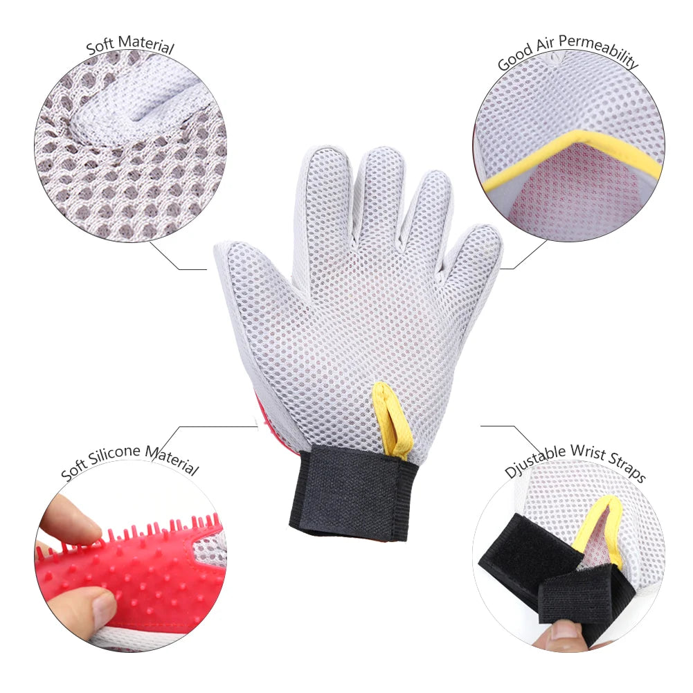 Marchul Soft Pet Grooming Gloves Hair Remover Deshedding for Cats, Dogs, Rabbits and Horses