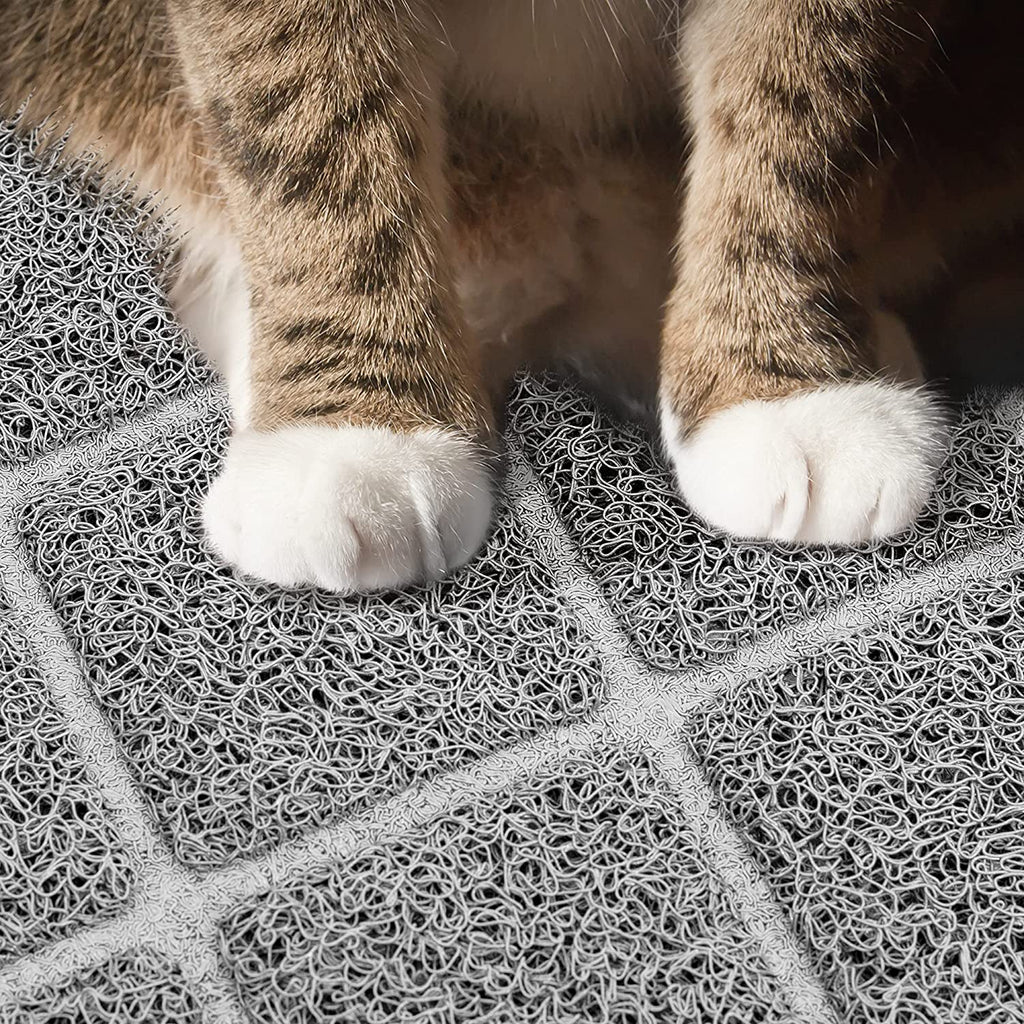 Niubya Premium Cat Litter Mat, Litter Box Mat with Non-Slip and Waterproof Backing, Litter Trapping Mat Soft on Kitty Paws and Easy to Clean, Cat Mat Traps Litter from Box