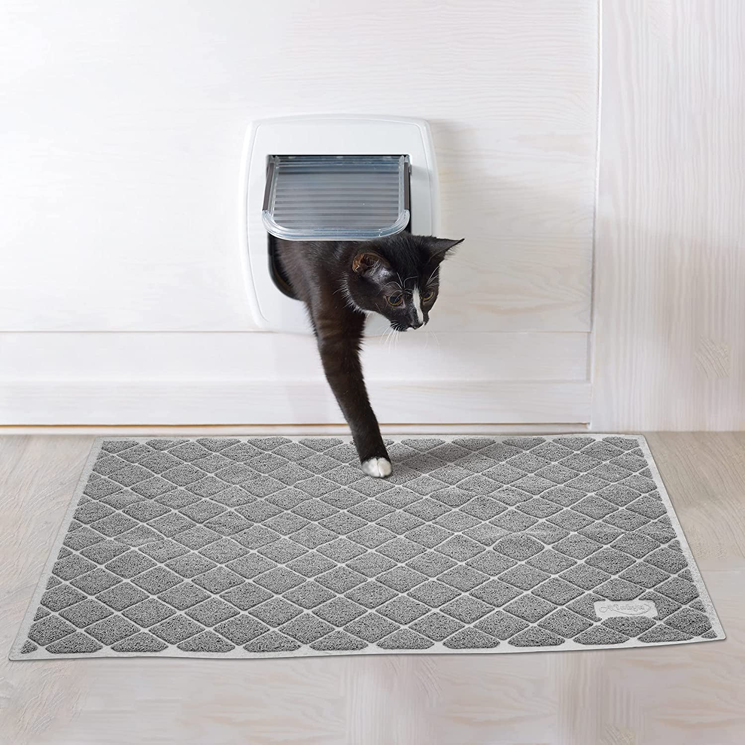 Niubya Premium Cat Litter Mat, Litter Box Mat with Non-Slip and Waterproof Backing, Litter Trapping Mat Soft on Kitty Paws and Easy to Clean, Cat Mat Traps Litter from Box