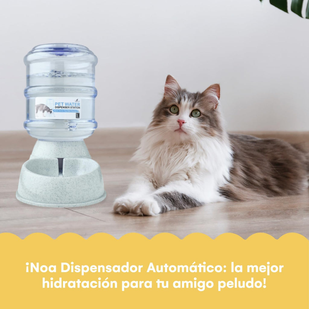 Noa Store Automatic 1-Gallon Pet Feeder, Easy to Clean, Supports Multiple Pets, Ideal for Cats and Dogs