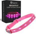 Light up Dog Collar - the Original LED Dog Collar - USB Rechargeable - Waterproof - 1,000 Feet of Visibility - Dog Collar Light for Small, Medium, Large Dogs - US Brand