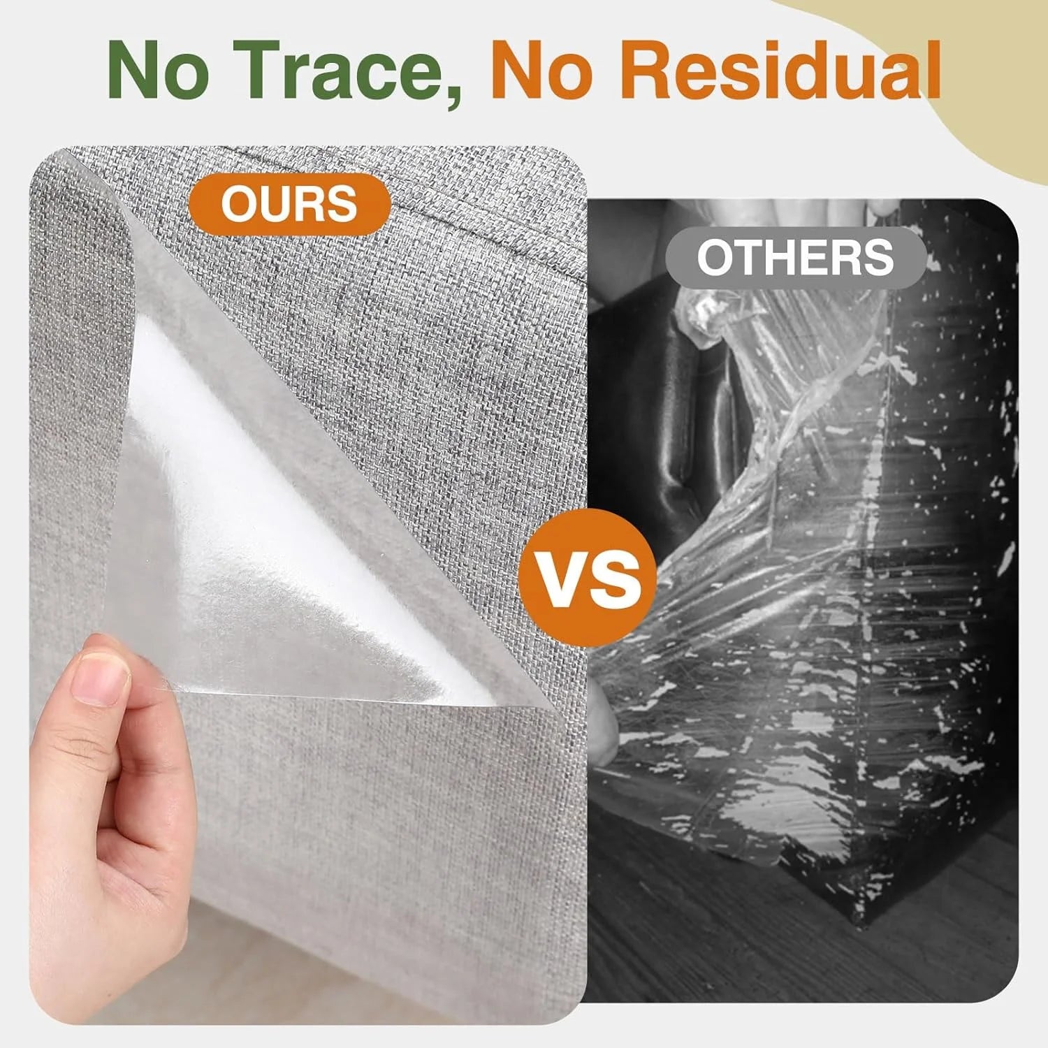 Pawaboo Cat Scratch Furniture Protector Tape,Cat Scratch Deterrent Tape, Cat Furniture Protectors Tape, Couch Corner Cat Scratch Protector for Furniture with 60 PCS Upholstery Pins-10 Pack, White