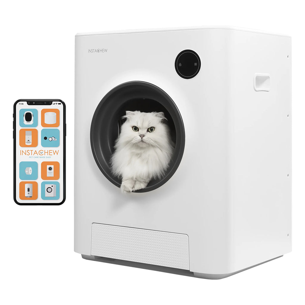 Instachew Purrclean Self-Cleaning Automatic Cat Litter Box with App Control, Support 5Ghz & 2.4Ghz Wifi