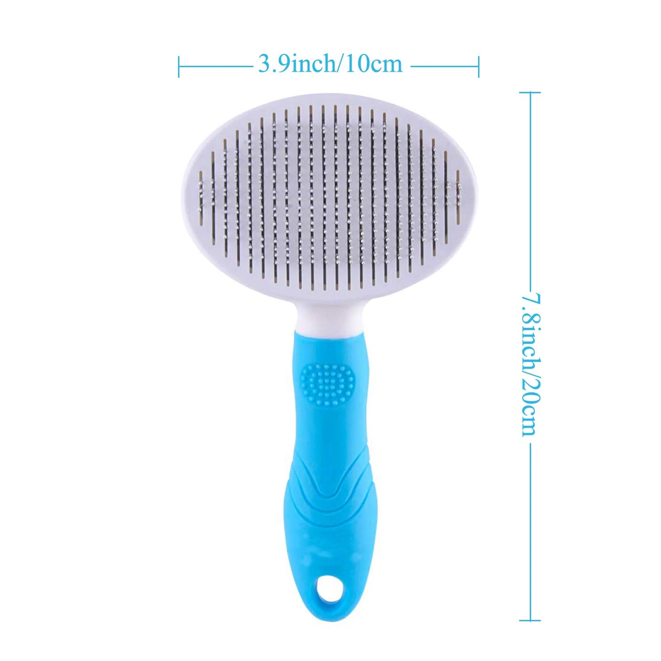 Skyauks Cat and Dog Brush, Self Cleaning Deshedding Tool for Undercoat, Mats, Knots, Flakes - All Hair Lengths