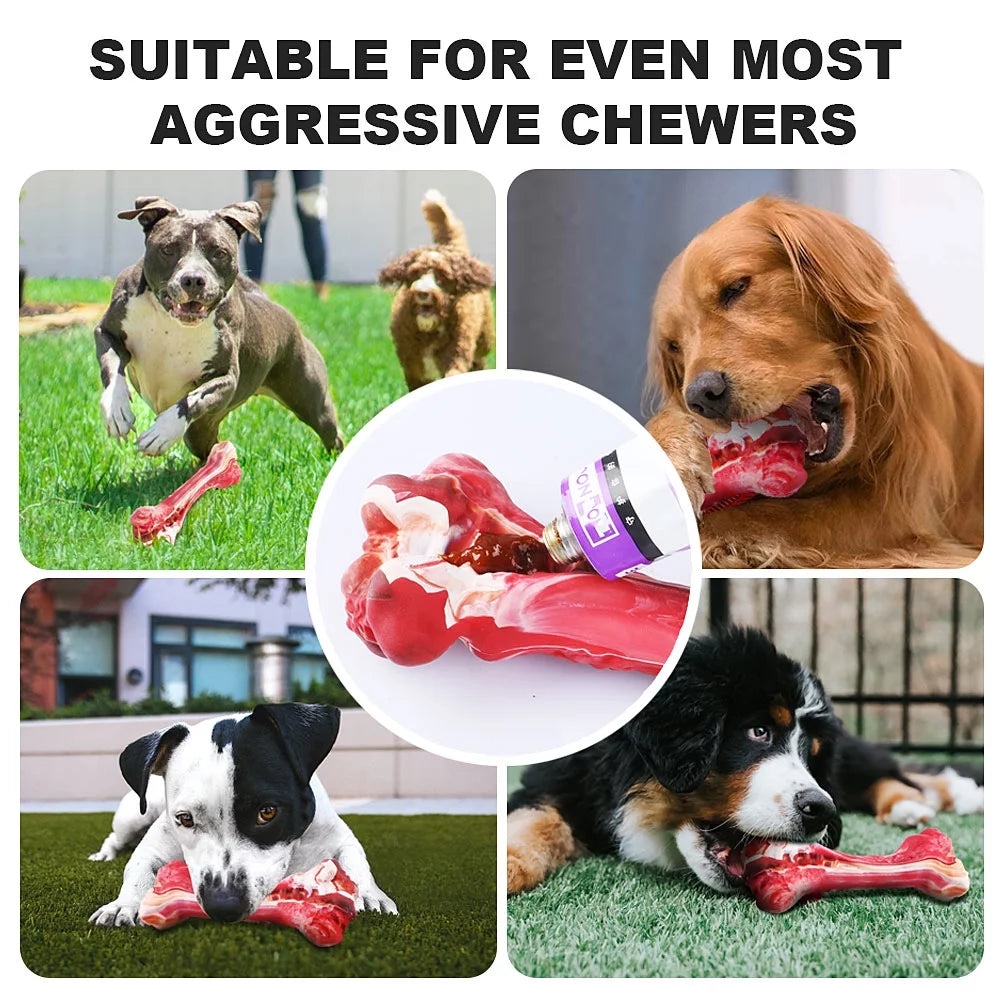 MASBRILL Dog Toys Indestructible Dog Chew Toys for Large Breed Aggressive Chewers Tough Dog Teething Toys for Pet Teeth Cleaning, Natural Rubber Interactive Dog Toys for Boredom