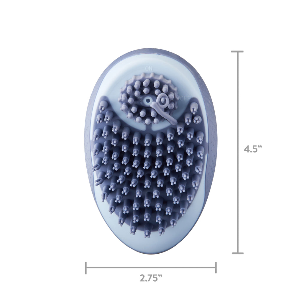 Vibrant Life Bathing Palm Dog Brush + Shampoo Dispenser | Dog Grooming Tool Hand Brush