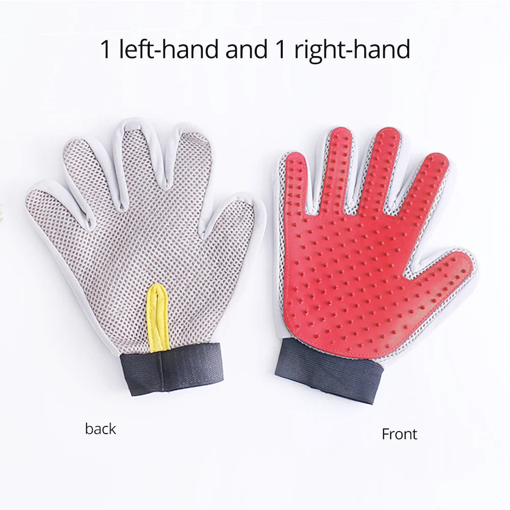 Marchul Soft Pet Grooming Gloves Hair Remover Deshedding for Cats, Dogs, Rabbits and Horses
